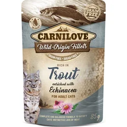 Carnilove Cat Pouch Rich in Trout Enriched with Echinacea 85g kapsičky pro kočky