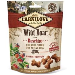 Carnilove Dog Crunchy Snack Diviak so šípkami s čerstvým mäsom 200g pochúťky pre psov