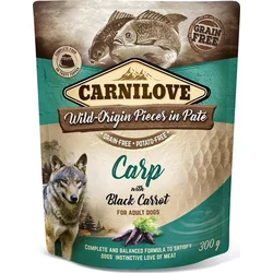 Carnilove Dog Pouch Paté Carp with Black Carrot 300g kapsičky pro psy