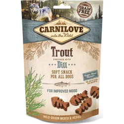 Carnilove Dog Semi Moist Snack Trout enriched with Dill 200g pamlsky pro psy
