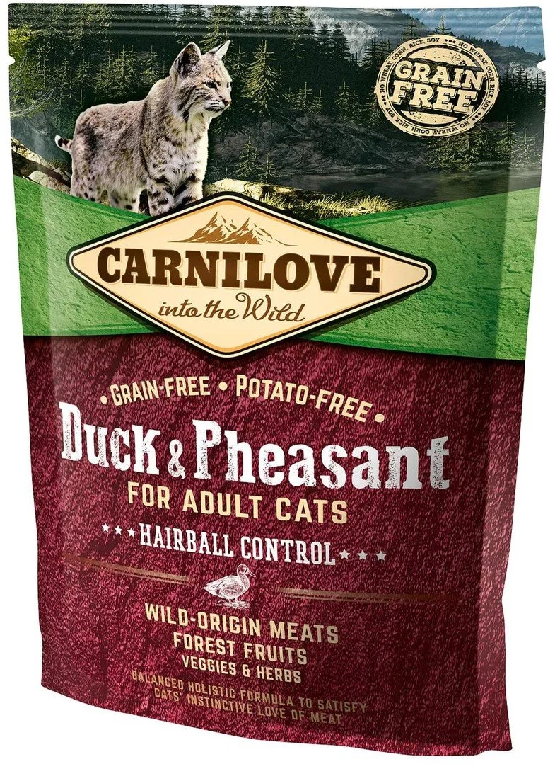 Carnilove Duck & Pheasant for Adult Cats – Hairball Control 400g granule pro kočky