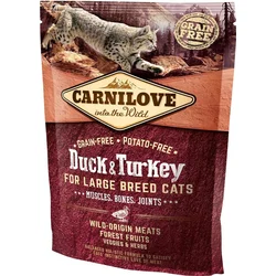 Carnilove Duck & Turkey for Large Breed Cats – Muscles, Bones, Joints 400g granule pro kočky