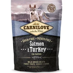 Carnilove Losos a morčacie mäso pre šteňatá 1,5 kg granúl pre šteňatá