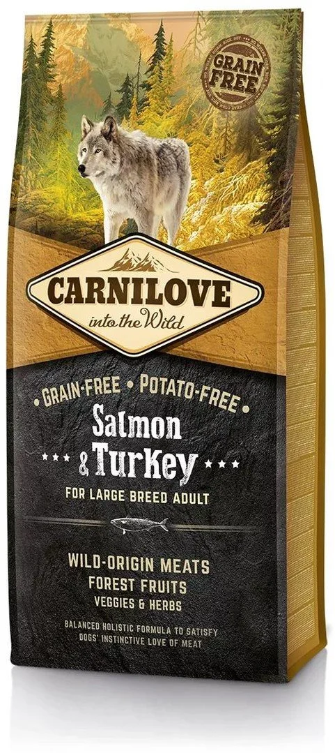 Carnilove Salmon & Turkey for Large Breed Adult 4kg granule pro psy