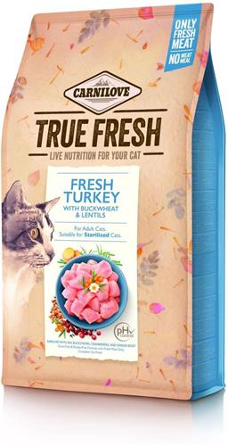 Carnilove True Fresh Cat Turkey, 4,8kg granule pro kočky