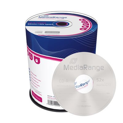 CD-R MediaRange 700MB 52x SPINDL (100pack) MR204