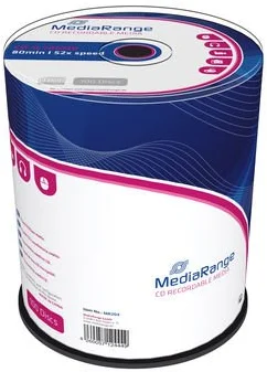 CD-R MediaRange 700MB 52x SPINDL (100pack) MR204