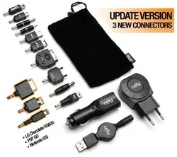 CELLY UNIPOWER - USB nabíječka 12 V + 220 V s 13 konektory