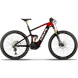 Celoodpružený elektrický bicykel MMR X-BOLT 140 00 Black N Chrome Red veľkosť L 2023