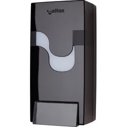 Celtex Dávkovač na tekuté mydlo a dezinfekčné prostriedky, čierny, 0,9 l, opakovane plniteľný