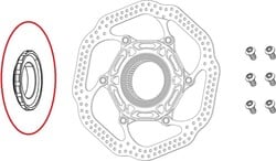 Centrálna matica pre disky Lockring, logo SRAM, 1ks