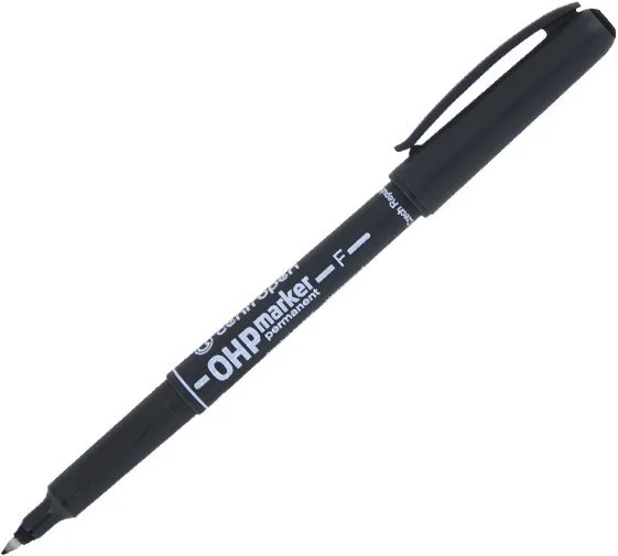 CENTROPEN permanentný popisovač 0,6 mm, čierny
