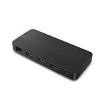 Cestovná dokovacia stanica Lenovo USB-C s duálnym displejom + 100W adaptér (EÚ)