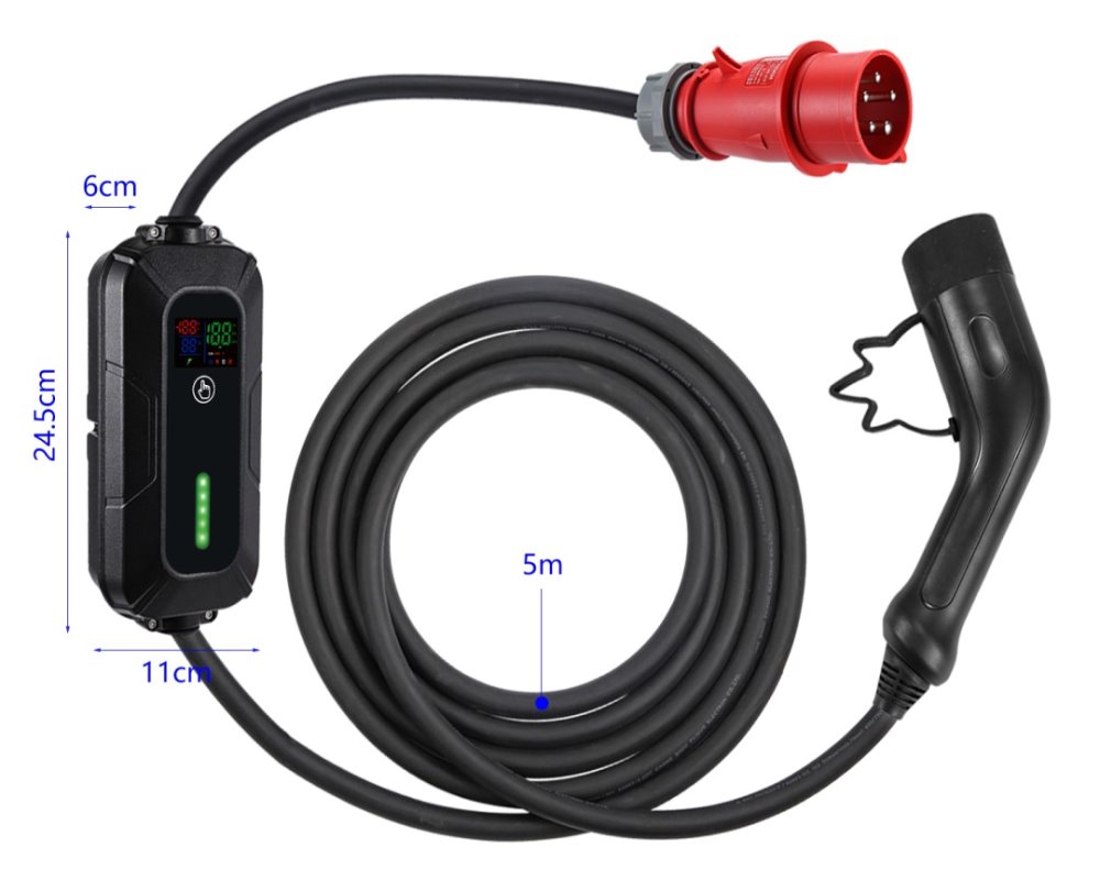 Cestovná nabíjacia stanica IMMAX pre EV/PHEV AC typ 2, 22 kW
