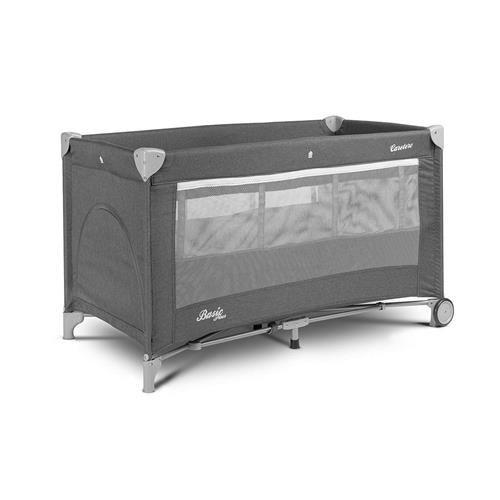 Cestovná postieľka Caretero Basic Plus graphite