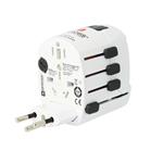 Cestovný adaptér SKROSS PRO+ USB AC30PD, univerzálny, uzemnený, USB A+C 30W PD
