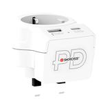 Cestovný adaptér SKROSS s USB A+C 20W do UK, typ G