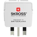 Cestovný adaptér SKROSS s USB A+C 20W do UK, typ G