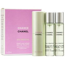 Chanel Chance Eau Fraiche EdT 3x20 ml Pro ženy plnitelný flakón