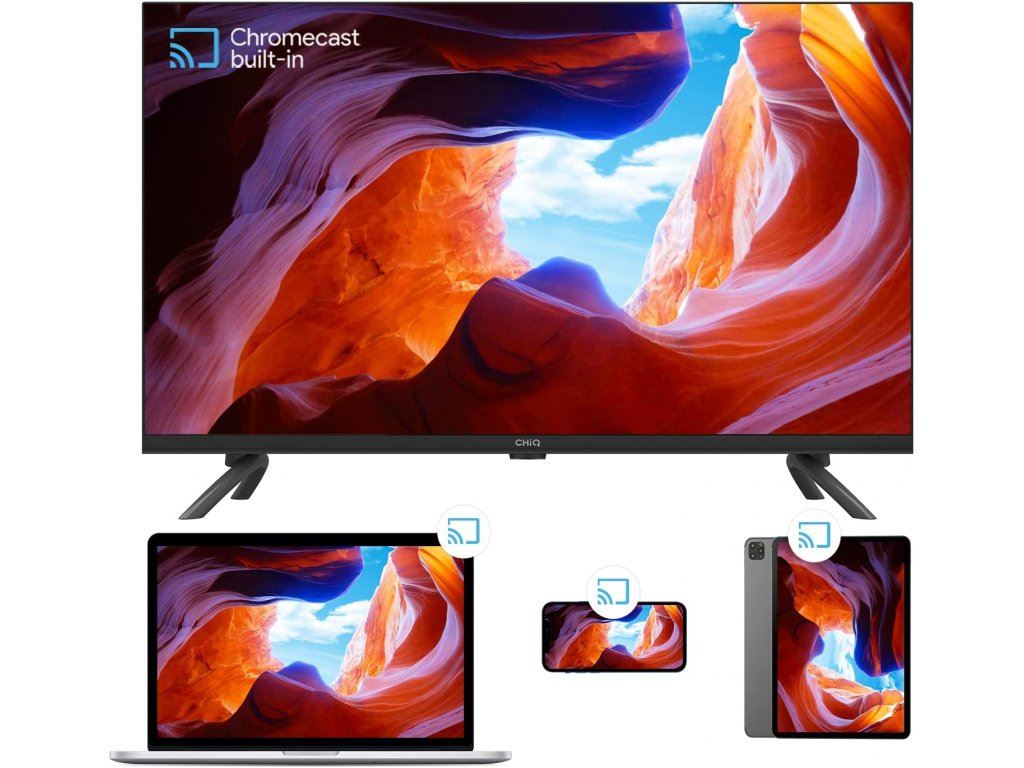 CHiQ L40G7L TV 40", FHD, smart, Android 11, dbx-tv, Dolby Audio, bezrámčekový