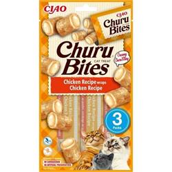 Churu Cat Bites Chicken wraps&Chicken Purée 3x10g