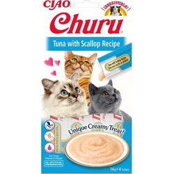 Churu Cat Tuniak s hrebenatkou 4x14g
