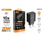 Chytrá síťová nabíječka ALIGATOR Power Delivery 20W, USB-C + USB-A