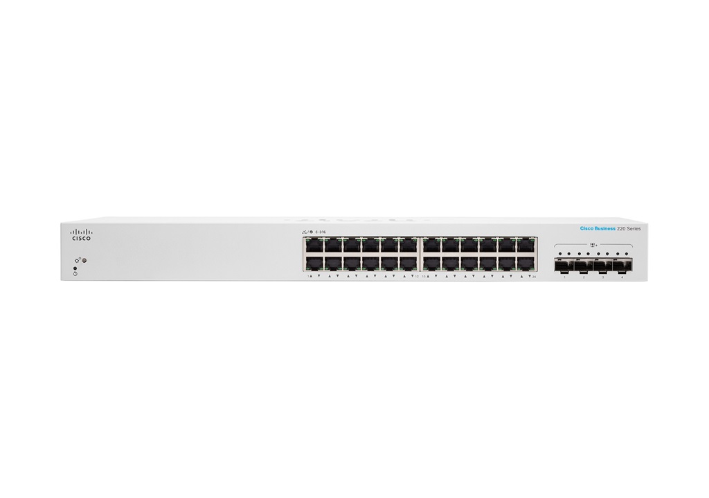 Cisco CBS220-24P-4X-EU, prepínač