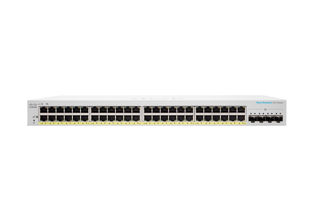 Cisco CBS220-48FP-4X-EU, prepínač