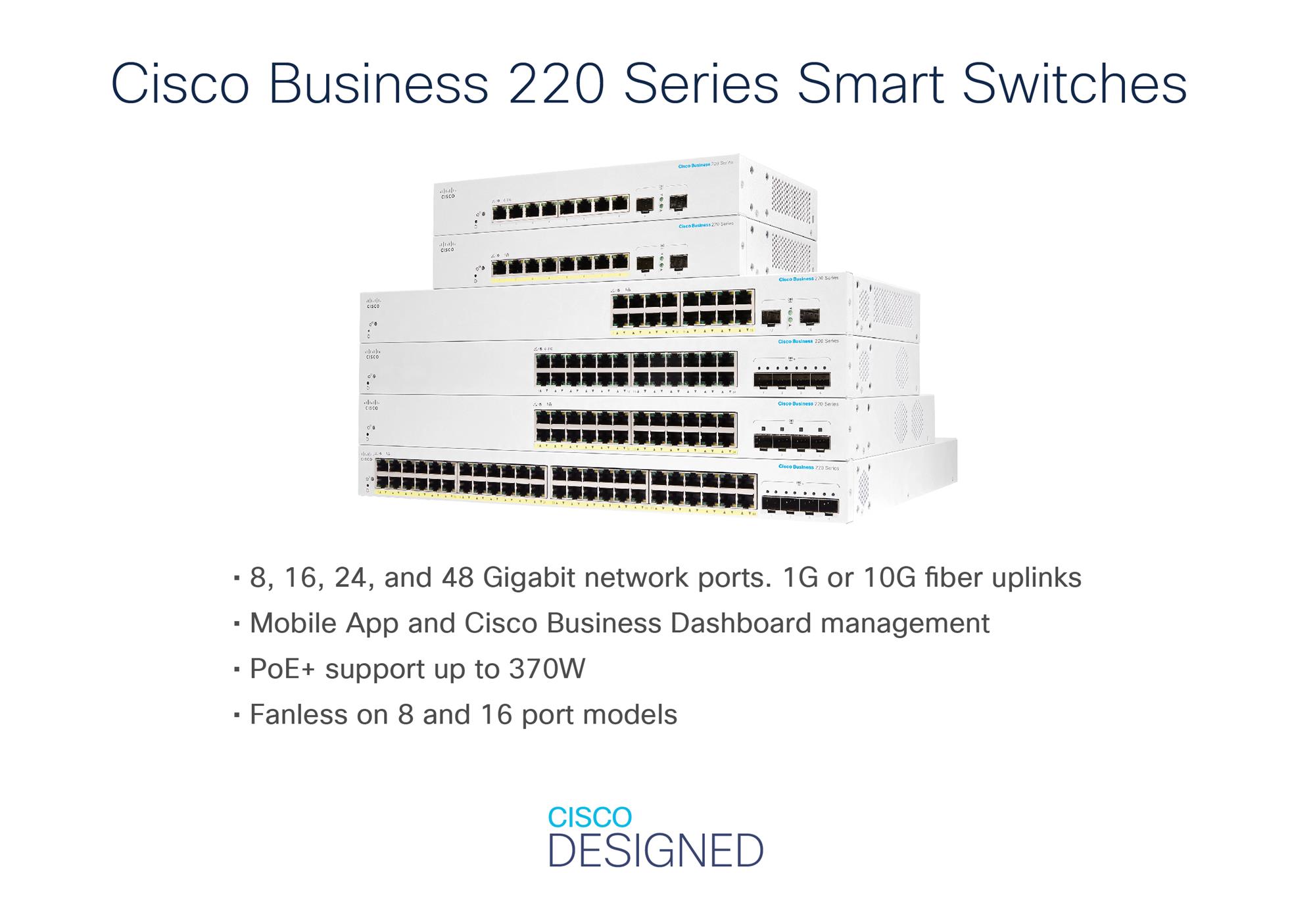 Cisco CBS220-48P-4G-EU, prepínač