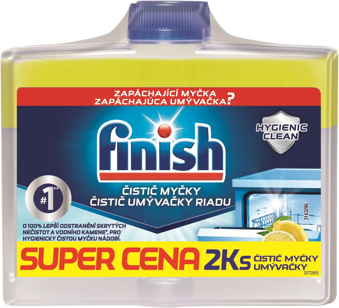 Čistič umývačky riadu Lemon 250ml DUO