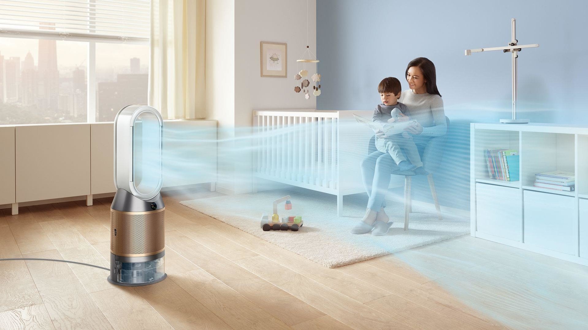 Čistička vzduchu Dyson Humidify+Cool Formaldehyde PH04 White/Gold