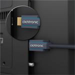 ClickTronic HQ OFC kabel HDMI High Speed s Ethernetem, zlacené, 4K@30Hz, 15m