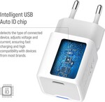 ColorWay 1x USB-C/ sieťová nabíjačka/ GaN/ PD/ PPS/ 25W, biela