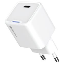 ColorWay 1x USB-C/ sieťová nabíjačka/ GaN/ PD/ PPS/ 25W/ biela