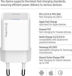 ColorWay 1x USB-C/ sieťová nabíjačka/ GaN/ PD/ PPS/ 35W, biela