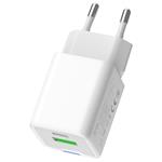 ColorWay 1x USB-C/ sieťová nabíjačka/ GaN/ PD/ PPS/ QC/ 30W/ 100cm kábel v balení/ biela