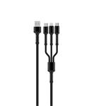 ColorWay 3v1 USB - Lightning, microUSB a USB-C 4.0A 1,2 m
