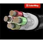 ColorWay 3v1 USB - Lightning, microUSB a USB-C 4.0A 1,2 m