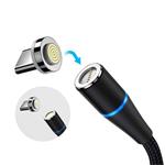 ColorWay 3v1 USB - Lightning, microUSB a USB-C kábel 1 m, QC, magnetický