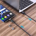 ColorWay 3v1 USB - Lightning, microUSB a USB-C kábel 1 m, QC, magnetický