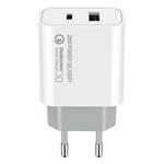 ColorWay AC nabíjačka USB a USB-C 20W, biely CW-CHS025QPD-WT