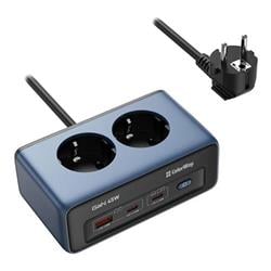 ColorWay CW-CHE25PDB/ 2x Schuko/ 2x USB-C 45W/ kabel 2m