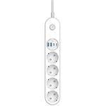 ColorWay CW-CHE44PDW/ 4x Schuko/ 2x USB-C 20W/ 2x USB-A/ kabel 2m