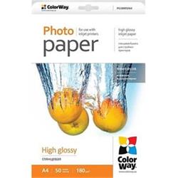 ColorWay fotopapier/ high glossy 180g/m2, A4/ 50 ks PG180050A4