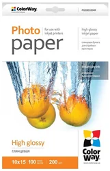 ColorWay fotopapier/ high glossy 200g/m2, 10x15 / 100 ks PG2001004R