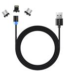 ColorWay kabel 3v1 USB - Lightning, microUSB a USB-C 1m, magnetický