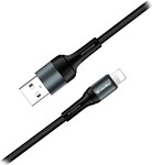 ColorWay kábel USB/ Apple Lightning/ 2,4 A/ nylon/ 1 m/ čierny