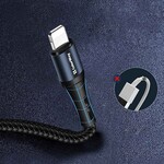 ColorWay kábel USB/ Apple Lightning/ 2,4 A/ nylon/ 1 m/ čierny