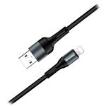 ColorWay kabel USB/ Apple Lightning/ 2.4A/ Nylon/ 1m/ Černý
